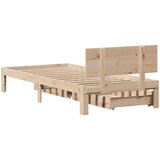 vidaXL Okvir kreveta s ladicama bez madraca 75x190 cm | shoptok.hr