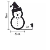 Emos led božični snežak s klobukom, 36 cm, zunanji in notranji, hladna bela, časovnik DCFC18 | Shoptok.si