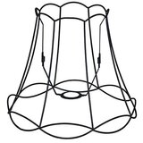 QAZQA Kovinski senčnik črn 30/26 - Granny Frame Cene