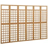 vidaXL Sobna pregrada / rešetka sa 6 panela od jelovine 242,5x180 cm | shoptok.hr