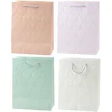 Gift Bag Embossed Hearts 23 x 18 x 10.5 cm
