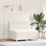 vidaXL sofa chiar 2 pcs krema 55 x 74 x 82 cm mikrovlaknena tkanina Cene
