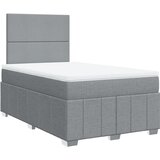 Maison Chic Box spring postelja - Vzmetna postelja z vzmetnico svetlo siva 120x200 cm blago SL11488, (21904398) | Shoptok.si