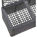 vidaXL Visoka greda z oporno mrežo in 2 loncema 58x30x107 cm črna, (20618507) | Shoptok.si