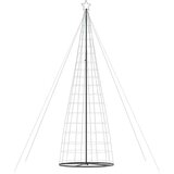 vidaXL Osvetljena novoletna jelka stožec 1534 LED barvita 503 cm | Shoptok.si