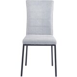 CARRYHOME STOL, kovina, tekstil svetlo siva | Shoptok.si