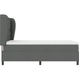 Box Spring Postelja z Matratiko - Temno Siva, 160x200 cm Tkanina, (22051036) | Shoptok.si