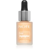 Note Cosmetique Drop Highliter tekući highlighter s kapaljkom 02 Charming Desert 14 ml Cijene