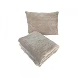 Relax 2u1 krem/drap Putno ćebe ( J694 )