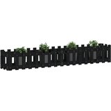  Povišena vrtna gredica crna 200x30x30 cm masivna borovina | Eponuda.ba