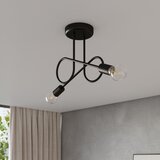 Nice Lamps Črna stropna svetilka 18x57 cm Opulent – | Shoptok.si