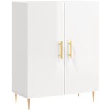 The Living Store Komoda visok sijaj bela 69,5x34x90 cm inženirski les - Komoda, (21503339) | Shoptok.si