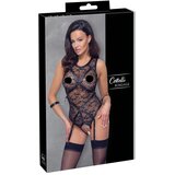 Cottelli Bondage - Čipkasto tijelo s naramenicama (crno) | shoptok.hr