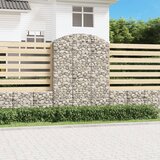  Gabionska košara s lukom 150x50x200/220 cm pocinčano željezo | shoptok.hr