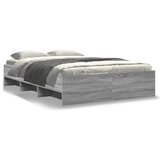vidaXL Okvir kreveta siva boja hrasta 135 x 190 cm konstruirano drvo | shoptok.hr