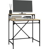  Radni stol boja hrasta 80x50x90 cm konstruirano drvo i željezo | Eponuda.com