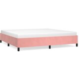 The Living Store Posteljni okvir roza 200x200 cm žamet - Posteljni Okvir, (21489381) | Shoptok.si