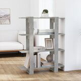 The Living Store Knjižna omara/pregrada betonsko siva 100x30x123,5 cm - Knjižna Omara, (21437232) | Shoptok.si