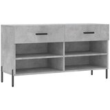 vidaXL regal za čevlje betonsko siv 102x35x55 cm inženirski les | Shoptok.si