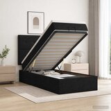  od pjene s madracem i LED-om Crna 80 x 200 cm Tkanina | shoptok.hr