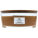 WoodWick Mirišljava sveća Santal Myrrh Elipse, Braon Cene