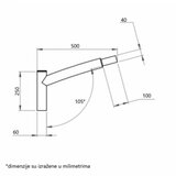Nosac ZA SVETILJKE STUBNI 1X50 SIVI | ePonuda.com