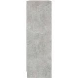 vidaXL Polica za knjige boja betona 80x24x75 cm konstruirano drvo | shoptok.hr