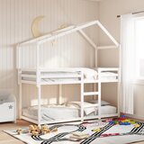  The Living Store Pograd s streho bel 90x190 cm trdna borovina - Pograd, (21495730) Cene