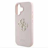 Guess PU Grained 4G Metal Logo Zadní Kryt pro iPhone 16 Pink Ovitek za telefon Vijolična | Shoptok.si