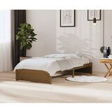 Maison Chic Posteljni okvir - Enojna postelja - Postelja za odrasle medeno rjav iz trdnega lesa 90x200 cm-J8836, (21762586) | Shoptok.si