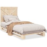vidaXL Posteljni okvir z vzglavjem 90x200 cm trdna borovina Cene
