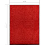  Otirač perivi crveni 90 x 120 cm | shoptok.hr