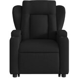 vidaXL Naslonjač na podizanje od tkanine crni | shoptok.hr