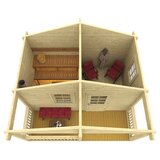 Male kuće Sauna kućica KALEVI 380 &amp;times; 440 cm sa &amp;scaron;indrom Slike