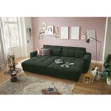 MID.YOU VELIKA ZOFA, temno zelena tekstil, leseni material | Shoptok.si
