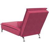 masažni počivalnik z vzglavnikom vinsko rdeč žamet | Shoptok.si