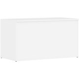 Furnova Skrinja za shranjevanje visok sijaj bela 84x42x46 cm konst. les, (21956011) | Shoptok.si