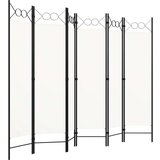 vidaXL Sobna pregrada sa 6 panela krem-bijela 240 x 180 cm | shoptok.hr