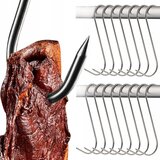  Set 15 inox kavljev za dimljenje mesa 15cm | Shoptok.si