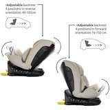 Lorelli Solaris autosjedalica i-size Isofix 360° 40-150 cm, Grey | shoptok.hr
