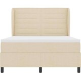 Box Postelja s vzmetnico Krem 140x190 cm Tkanina, (22051553) | Shoptok.si