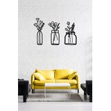 Atelier Del Sofa Set zidnih ukrasa Cvijet u boci, 1,5 mm, 3 komada, crni | Eponuda.ba