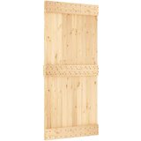  Drsna vrata s kompletom vodil 95x210 cm trdna borovina, (20998725) | Shoptok.si