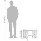  Vrtni stolci s jastucima 4 kom crni 41x41x36 cm od poliratana | shoptok.hr