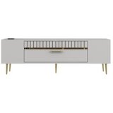 Hanah home Hanah Kućni TV komoda Decolp1, 150x48x29,6 cm, Bijelo-zlatna boja | Eponuda.ba