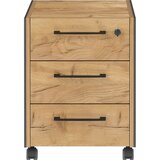 Germania Antracitno siva/v naravni barvi omarica v hrastovem dekorju 42x54x49 cm Podium – | Shoptok.si