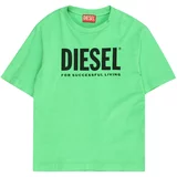 Diesel Majica 'TNUCI' svetlo zelena / črna