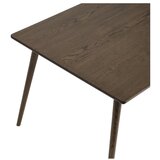 Unique Furniture Rjava raztegljiva jedilna miza z mizno ploščo v hrastovem dekorju 150x90 cm Barrali – | Shoptok.si