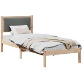 vidaXL krevetna konstrukcija tamno siva 80 x 200 cm čvrsto borovo drvo | shoptok.hr