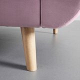 Bessagi Home zofa s posteljno funkcijo cora, roza, žamet | Shoptok.si